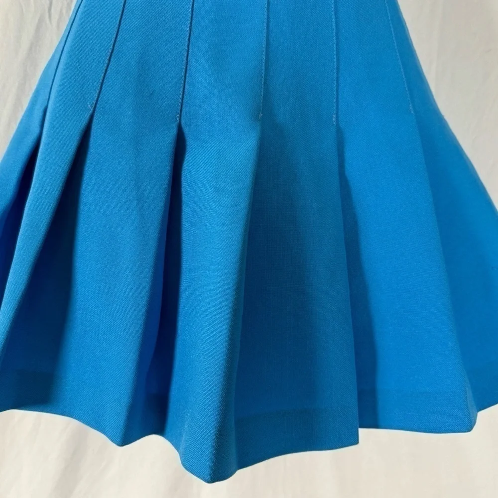 80’s Vintage ‘Heads’ Blue Pleated Tennis Skirt